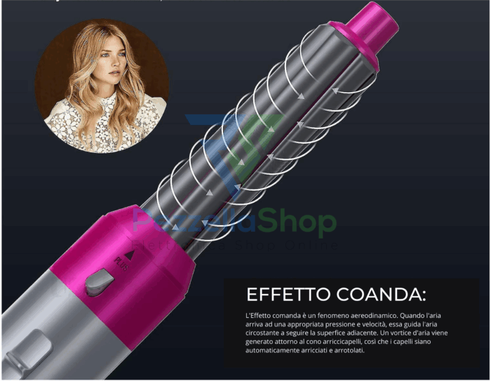 Spazzola Phon 5 in 1 Hair Styler Capelli mossi, lisci ricci - immagine 4
