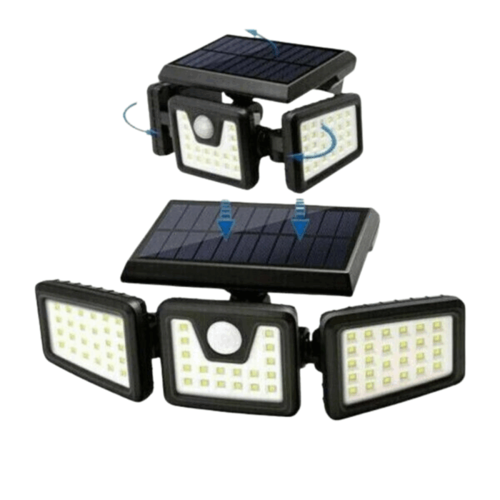 Faretto Led 30W Con Pannello Solare Crepuscolare - immagine 4