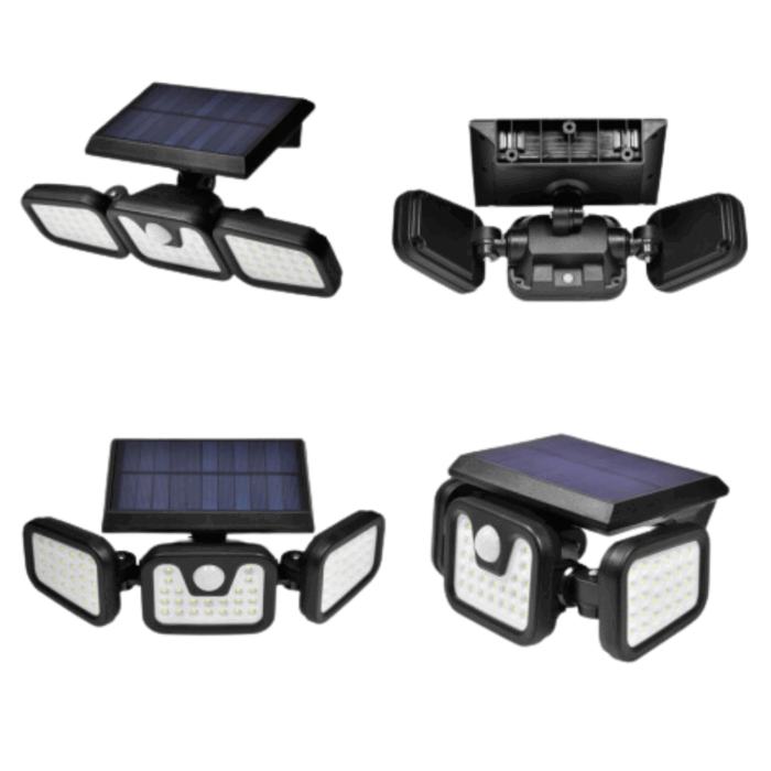 Faretto Led 30W Con Pannello Solare Crepuscolare - immagine 2