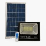 Faro LED 400W con Pannello Solare | Crepuscolare, 6500K, IP67 Luce Bianca per Esterni