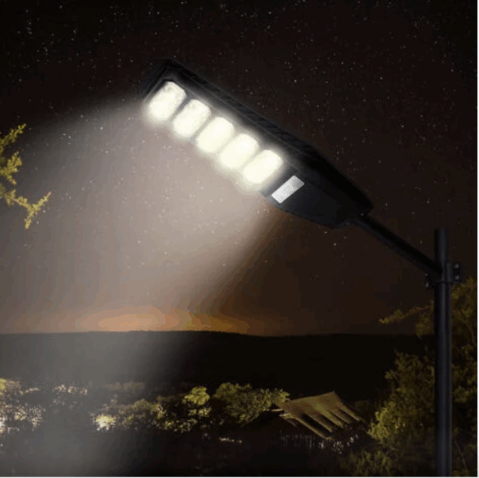 Lampione Led 300W Con Pannello Solare Crepuscolare IP66 - immagine 3