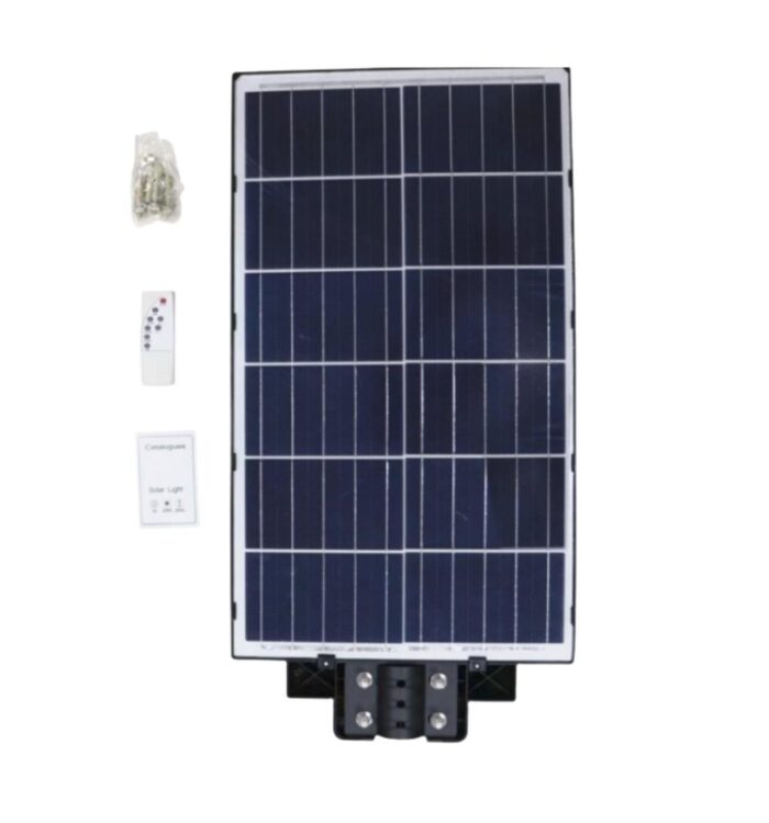 Lampione LED 800W a Ricarica  Solare | Pannello Crepuscolare IP66 con Staffa Omaggio - immagine 2