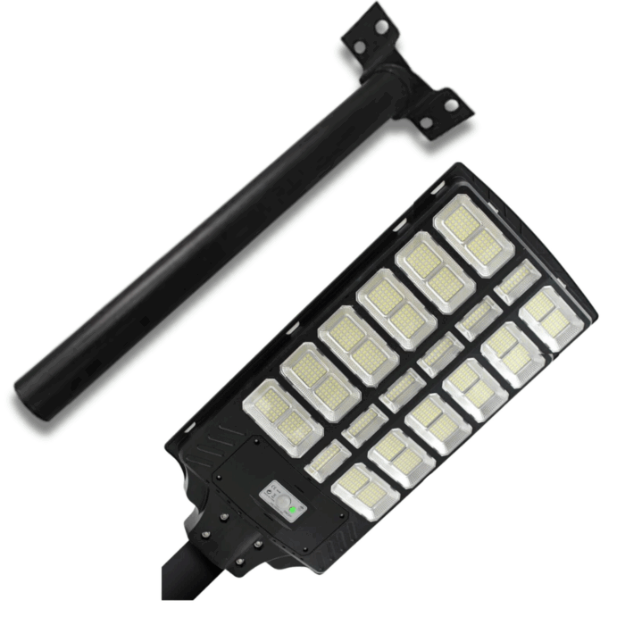 Staffa a Muro Per Lampione Led Stradale da 45 cm Nera - immagine 2