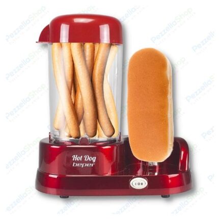 Macchina Per Hotdog a Vapore, 350W, ABS, Rosso
