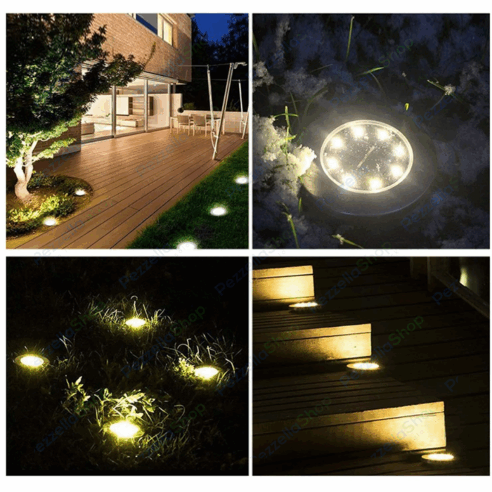 kit 4 Fari Segnapassi Solari Da Giardino Calpestabili - immagine 4