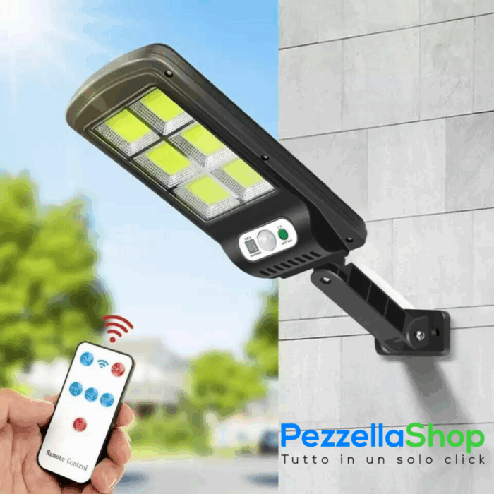 Kit 4 Lampioni Faretti Con Pannello Solare Led Sensore Di Movimento Crepuscolare Esterno - immagine 2