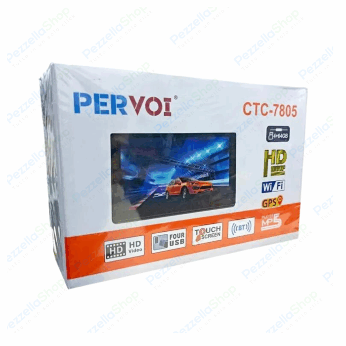 Autoradio 2 Din 7 Pollici Android Auto Mirror Link Android 10 TouchScreen Schermo GPS WiFi Bluetooth Radio FM RDS, Telecamera Posteriore - immagine 2