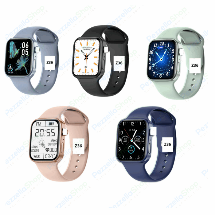 Smartwatch Z36 Orologio Bluethoot Fitness Sport Uomo Donna Android IOS Chiamate - immagine 2