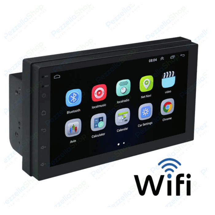 Autoradio 2 Din 7 Pollici Android Auto Mirror Link Android 10 TouchScreen Schermo GPS WiFi Bluetooth Radio FM RDS, Telecamera Posteriore - immagine 3