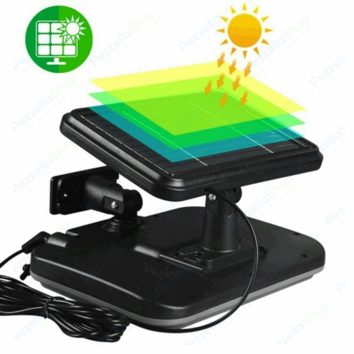 Faro Faretto con Pannello Solare 252 led COB Sensore Di Movimento - immagine 6