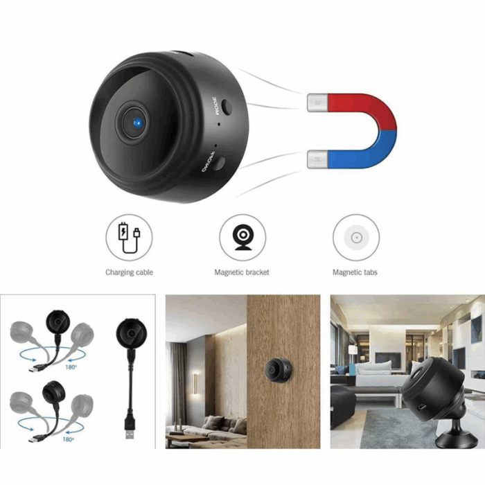 Mini Telecamera Spia Wifi HD Wireless e Ingresso Micro SD - immagine 8