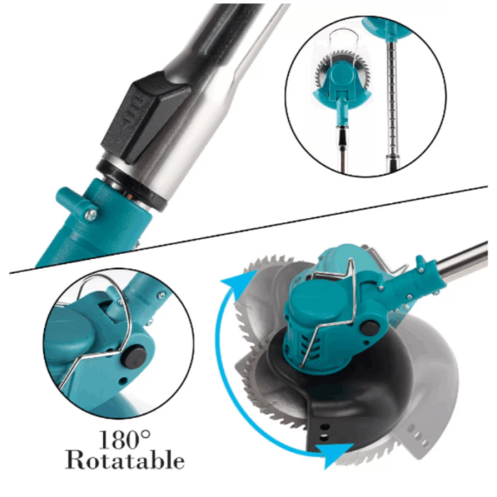 Decespugliatore Elettrico a Doppia Batteria 68V | Tagliabordi e Tagliasiepi con Accessori - immagine 2