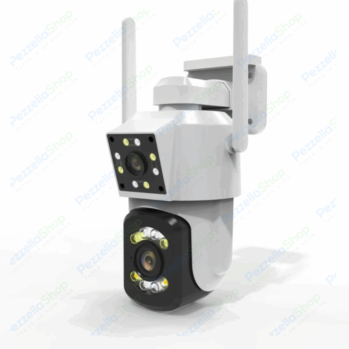 Telecamera WIFI PTZ Doppio Obiettivo da 2mp + 2mp IP66 Tracciamento Automatico - immagine 2