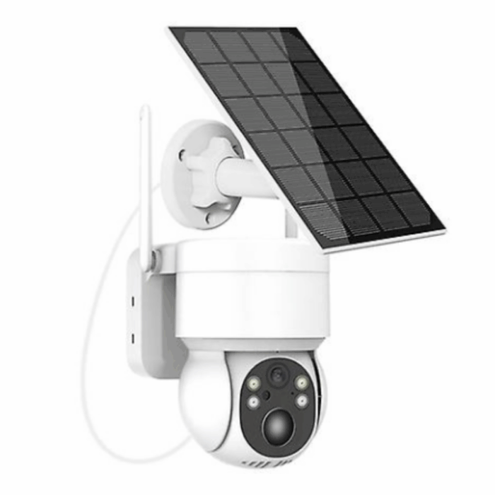Telecamera Pannello Solare WiFi IP66 Wireless 1080p Pir Rilevamento Umano - immagine 3
