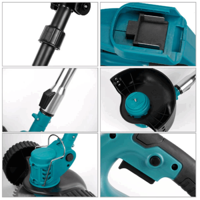 Decespugliatore Elettrico a Doppia Batteria 68V | Tagliabordi e Tagliasiepi con Accessori - immagine 4