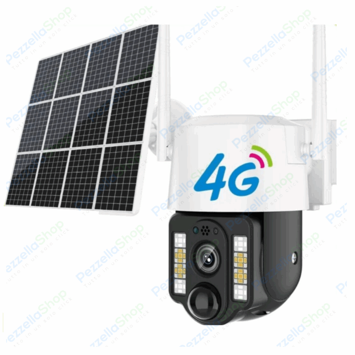 Telecamera Solare PTZ 4G | 360° Infrarossi, Ricarica Solare, Controllo da Remoto - immagine 5