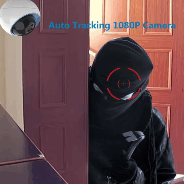 Telecamera Sferica Wireless 1080P | Videosorveglianza WiFi IP 355° | Sicurezza Smart - immagine 5
