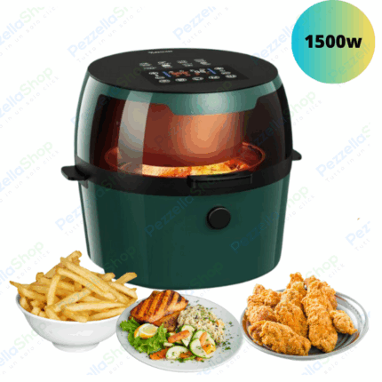 Friggitrice ad Aria 1500W 9 Litri Elettrica Grill Senza Olio