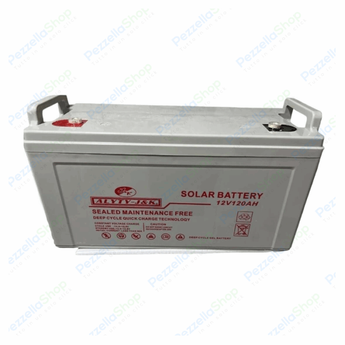 Batteria 120Ah GEL 12V per Accumulo Fotovoltaico | Ideale per Camper e Baite - immagine 2
