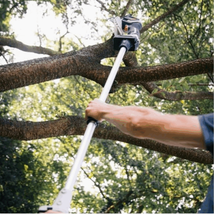 Asta Telescopica Allungabile 230cm a Batteria per Motoseghe, Cesoie, Tagliarami - immagine 3
