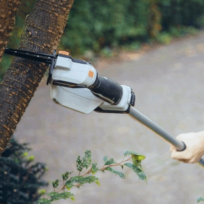 Asta Telescopica Allungabile 230cm a Batteria per Motoseghe, Cesoie, Tagliarami - immagine 5
