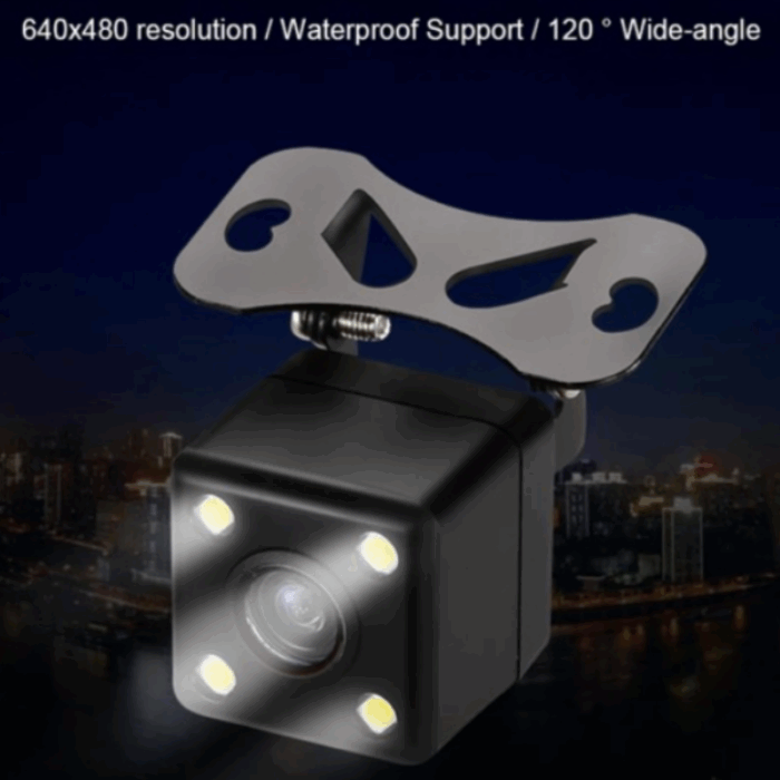 Retrocamera Telecamera Posteriore Infrarossi per Automobile Impermeabile IP67 Visuale 170° - immagine 5