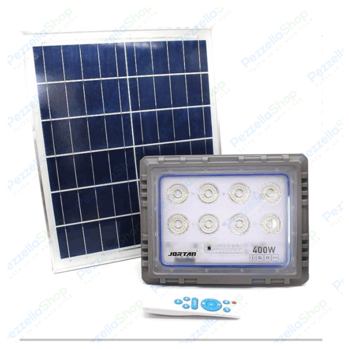 Faro Solare 400W Slim Crepuscolare IP66 Luce Bianca Fredda 6500K - immagine 3