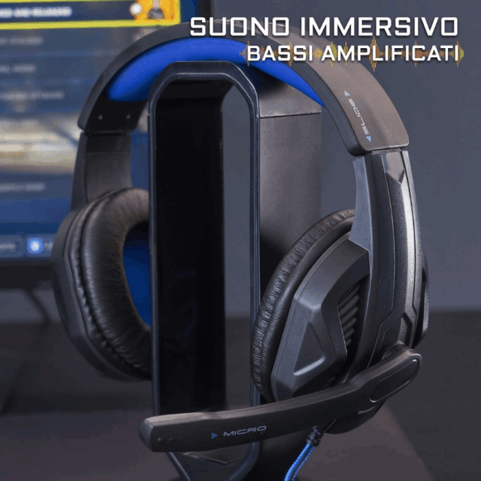 Set 4 Pezzi Gaming Tastiera Retroilluminata, Mouse, Tappetino Antiscivolo, Cuffie Speaker - immagine 4