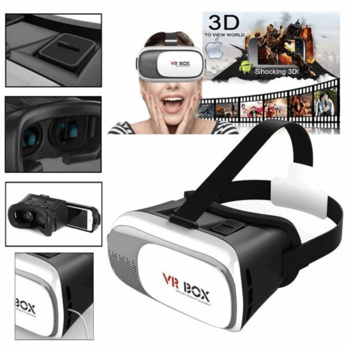Visore 3D VR BOX Occhiali per Realtà Virtuale per Android e IOS Video da Cellulare - immagine 4