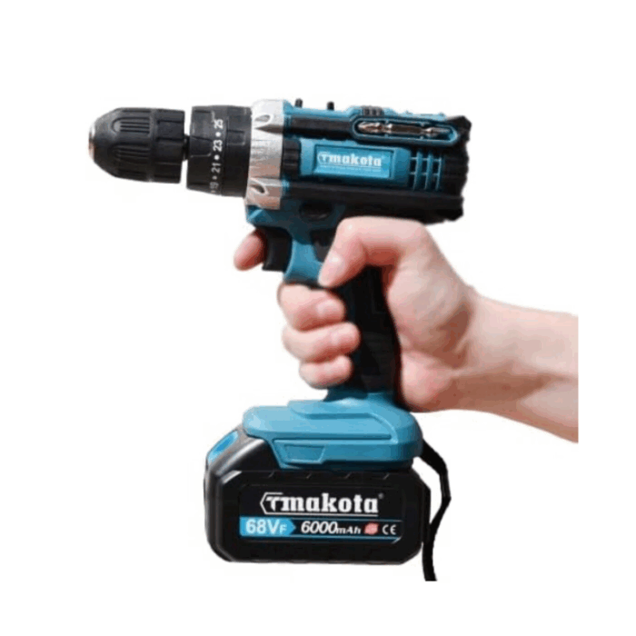 Kit 5 in 1 Doppia Batteria 88V con Trapano, Avvitatore ad Impulsi, Smeragliatrice Angolare, Martello Tassellatore, Torcia con Valigetta - immagine 4