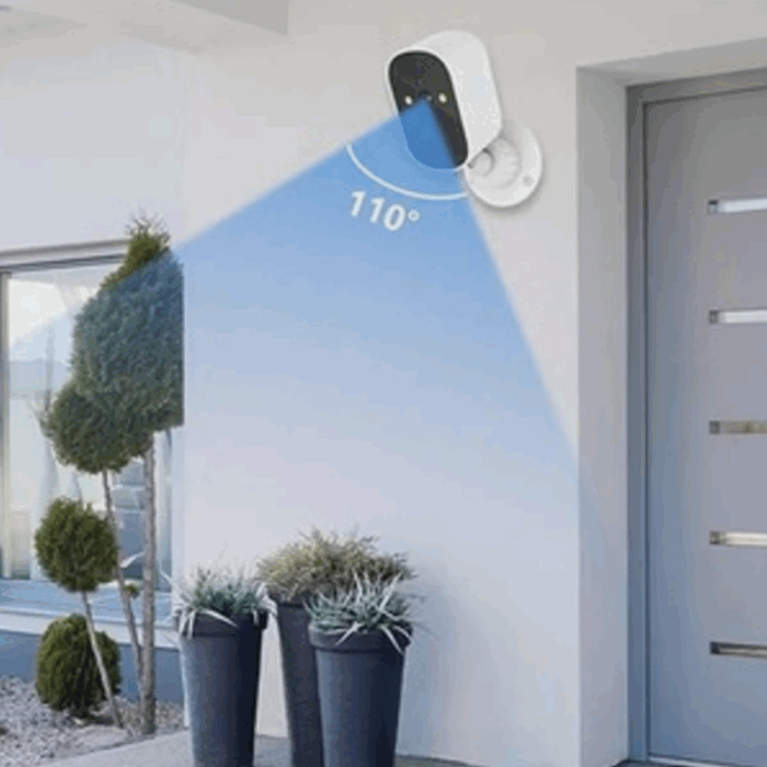 Telecamera Videosorveglianza Alimentata a Batteria IP66 Wi-Fi Infrarossi HD Sensore di Movimento - immagine 4