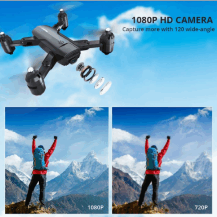 Drone GPS Quadricottero 4K 1080p App Dedicata Bluetooth Wi-Fi Ritorno Automatico Modalità Follow-me - immagine 5