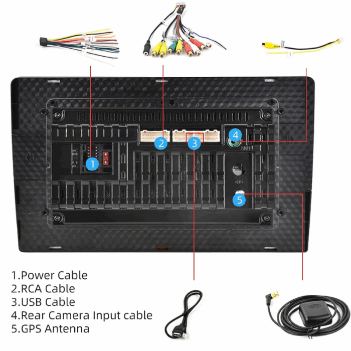 Autoradio 9 Pollici Android GPS Touch Screen 2 Din Bluetooth Navigazione GPS WiFi Mirror Link Radio FM RDS - immagine 5
