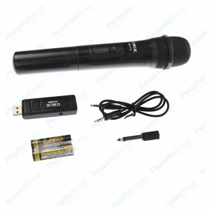 Microfono 2 in 1 - Senza Fili Wireless o con Filo, Ricevitore USB Professionale - immagine 5