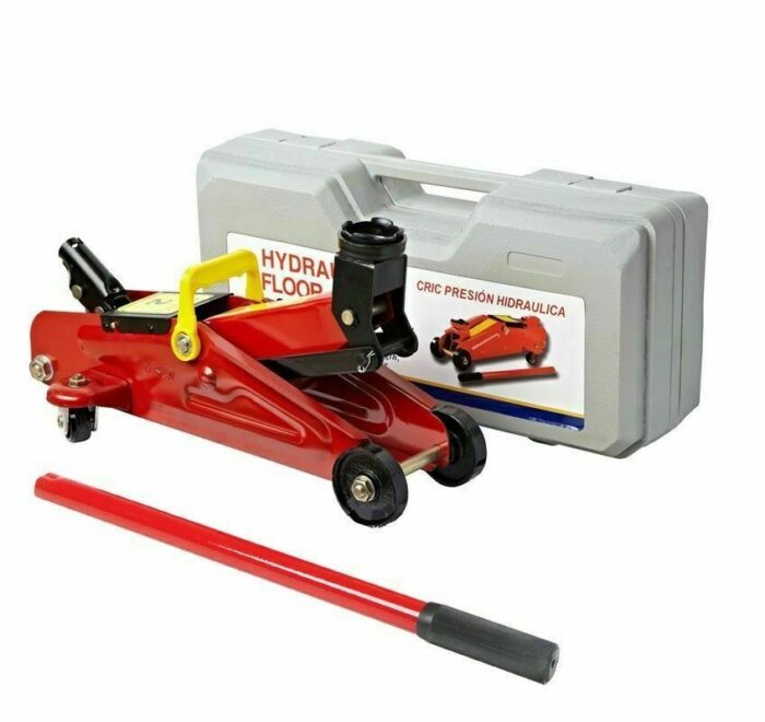 Crick Idraulico a Carrello 2 Tonnellate – Sollevatore Auto Professionale Robusto e Compatto - immagine 2