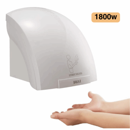 Asciugamani Elettrico Automatico 1800W Da Parete Aria Calda con Fotocellula
