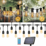 Catena Luminosa Solare 10m LED | 10 Lampadine, Luce Calda, IP65 e Telecomando