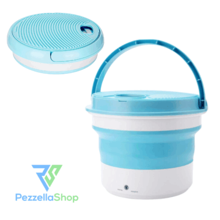 Mini Lavatrice Cestello Pieghevole Sterilizzatore Indumenti Portatile Bucato Veloce Da Viaggio