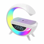 Lampada LED Multifunzione - Caricabatterie Wireless, Speaker Bluetooth, Sveglia e Display Digitale