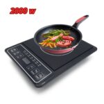 Piastra Induzione 2000W 1 Fuoco, 7 Modalità Cottura, Fornello Elettrico Portatile Display Digitale