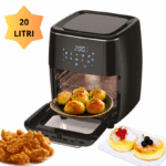 Friggitrice ad Aria 20 Litri 2000W Sistema Aria Rotante Display Touch Senza Olio