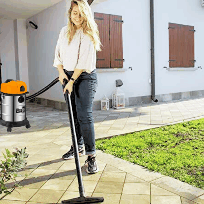 Bidone Aspirapolvere Aspiracenere 1200W Serbatoio 30 Litri Cavo 3m per Solidi e Liquidi - immagine 3