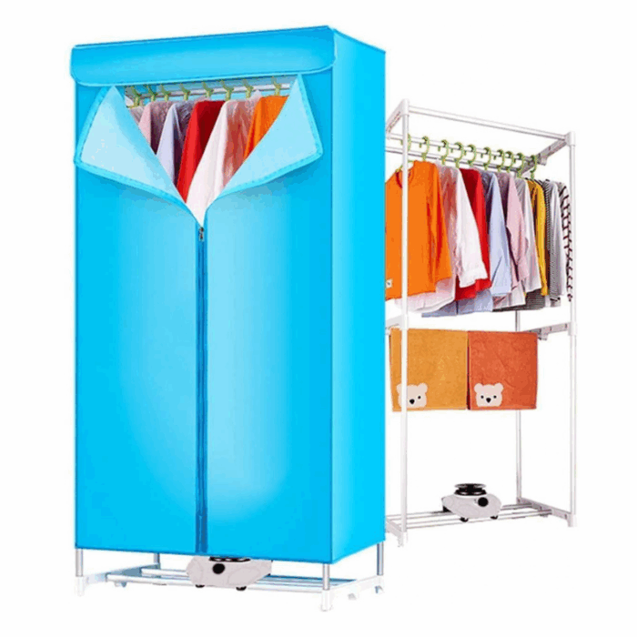 Box Asciugabiancheria 1000W Aria Calda Con Timer per Asciugatura Rapida Panni e Biancheria - immagine 3