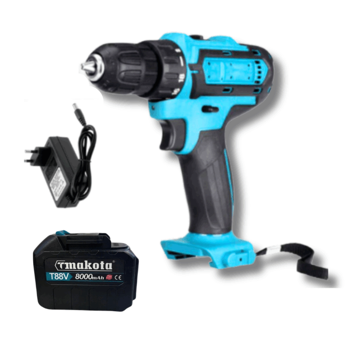 Trapano Avvitatore a Percussione a Batteria 88V con Accessori - immagine 3