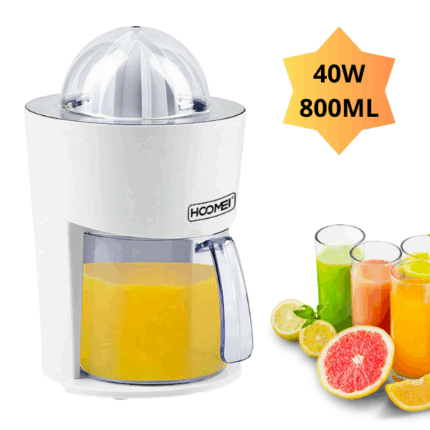 Spremiagrumi Elettrico a Pressione 0,8L 40W Filtro Acciaio Inox per Succhi, Frullati