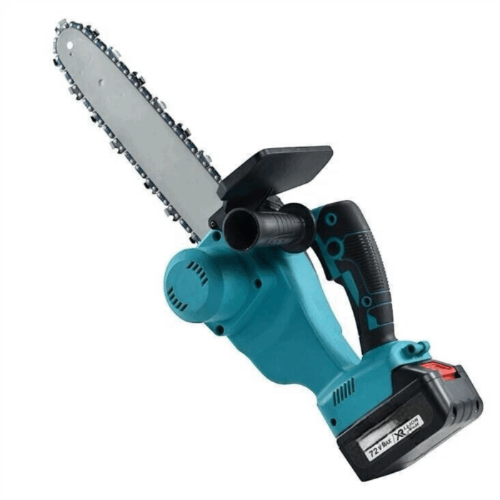 Kit 2 Motoseghe 8" con Oliatore + 4" Doppia Batteria 72V, Caricabatterie e Valigetta - immagine 2