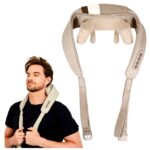 Massaggiatore Cervicale e Spalle Shiatsu – Con Calore 3D, Valvole Rotanti per Schiena, Gambe e Glutei