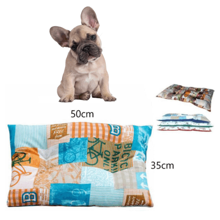 Cuccia Rettangolare Cuscino Morbido 50x35cm Taglia Piccola per Cani e Gatti Materassino Senza Bordi - immagine 2