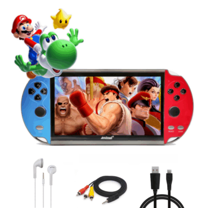 X7 Console di Gioco Doppio Joystick 5,1 Pollici | Gameboy con Schermo HD, Portatile USB