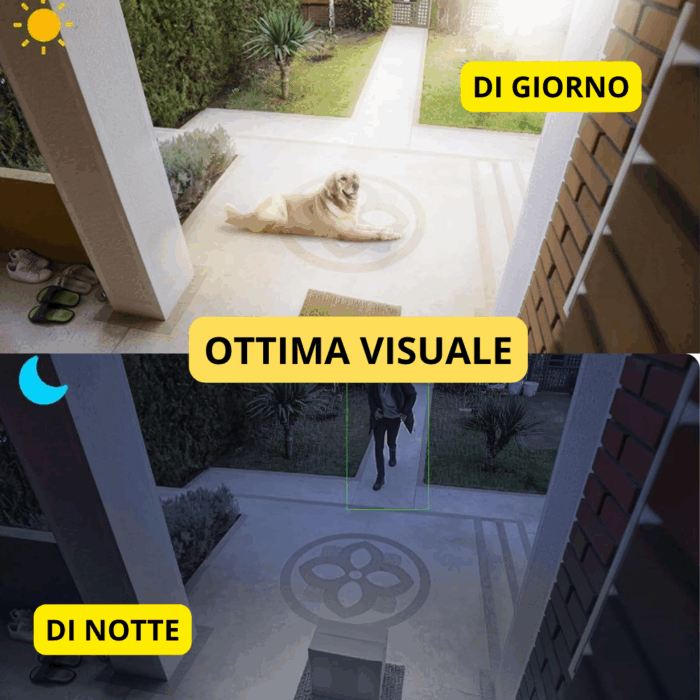 Kit 8 Telecamere Wi-Fi Motorizzate 360°| Videosorveglianza Infrarossi Audio - immagine 3